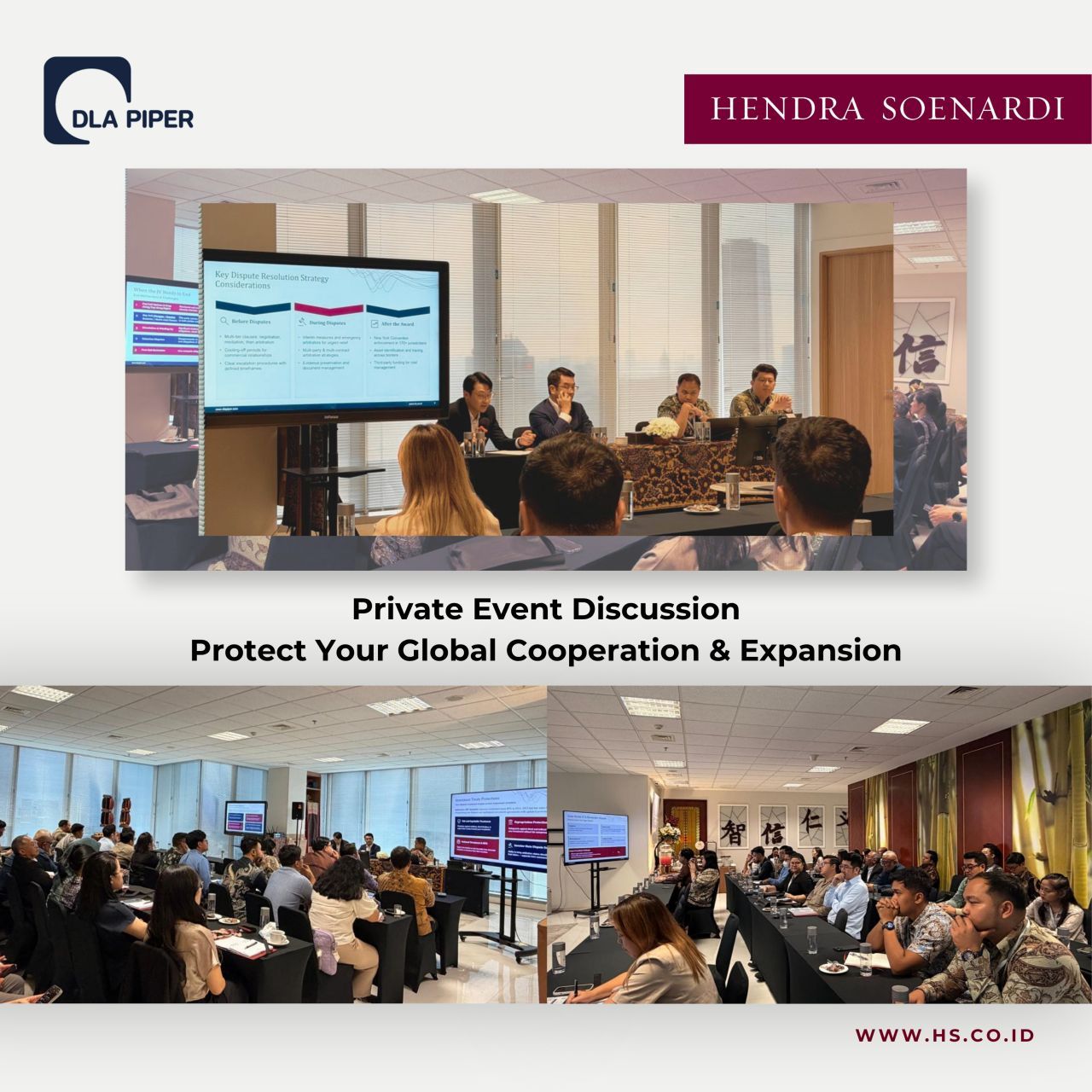 Private Event Discussion Protect Your Global Cooperation & Expansion